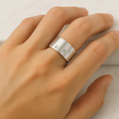 Round Cut Lab Grown Diamond Cigar Band 14k Solid Yellow Gold,Stacking Rin