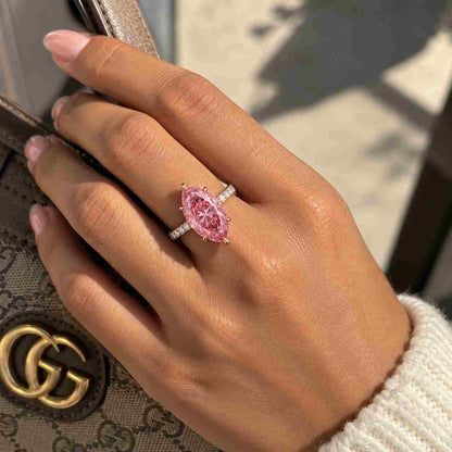 Round Cut Lab Grown Diamond Engagement Ring, Bypass Shank Diamond Wedding Ring, Solid White Gold Anniversary Gift Ring For Her, Promise Ring
