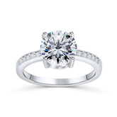 Round Cut Lab Grown Diamond Engagement Ring For  Sister