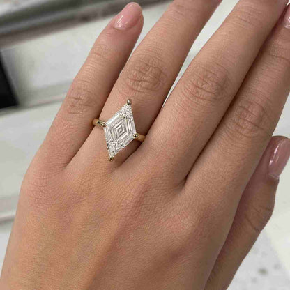 Round Cut Lab Grown Diamond Engagement Ring, Infinity Twist Band, 14K Rose Gold Halo Wedding Ring For Her