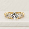 Round Cut Lab Grown Diamond Five Stone Engagement Ring