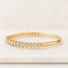 1.30 MM Micro Pave Half Eternity Diamond Wedding Band For Her