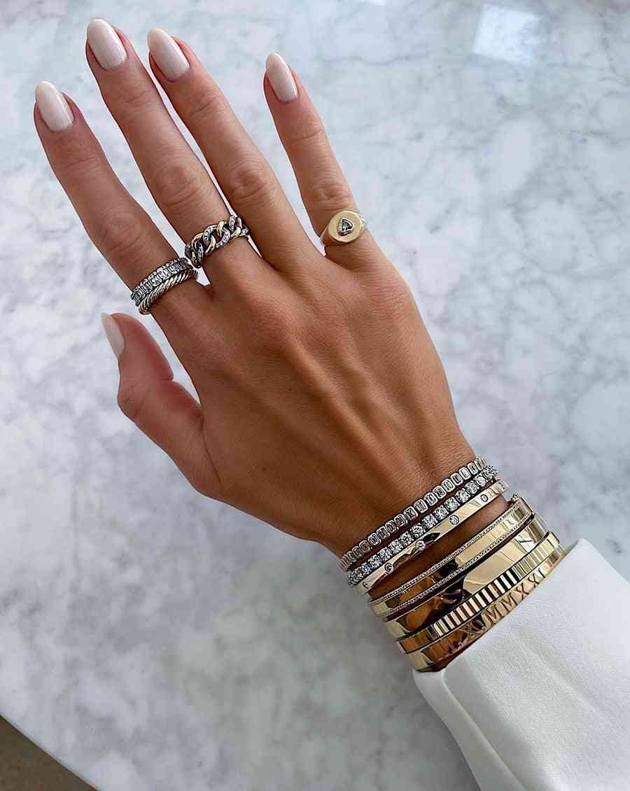 Round Cut Lab Grown Diamond Tennis Bracelet Round Cut Diamond Bezel Set Bracelet For Women