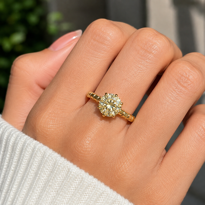 Round Cut Lab Grown Engagement Ring | Wedding Band - 6 Prong Solitaire in Round Ring | IGI Certified | 10K 14K 18K White/Yellow/Rose Gold