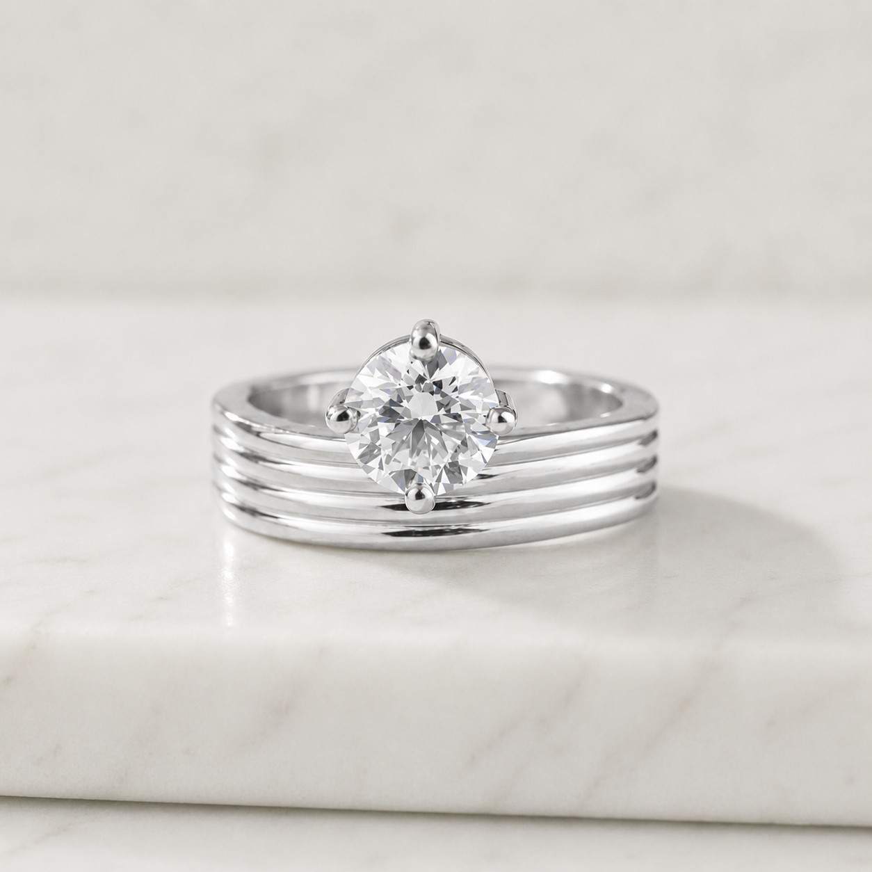 round cut moissanite engagement curve band-unique solitaire diamond bridal wedding band-14k yellow gold antique birthday gift ring for women
