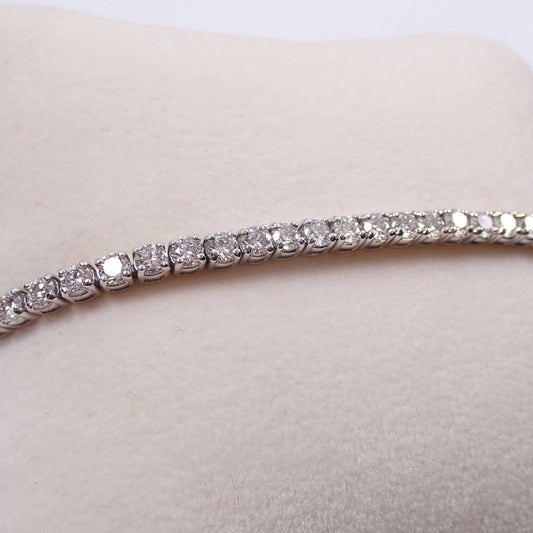 Round Cut Moissanite Tennis Bracelet All Sizes