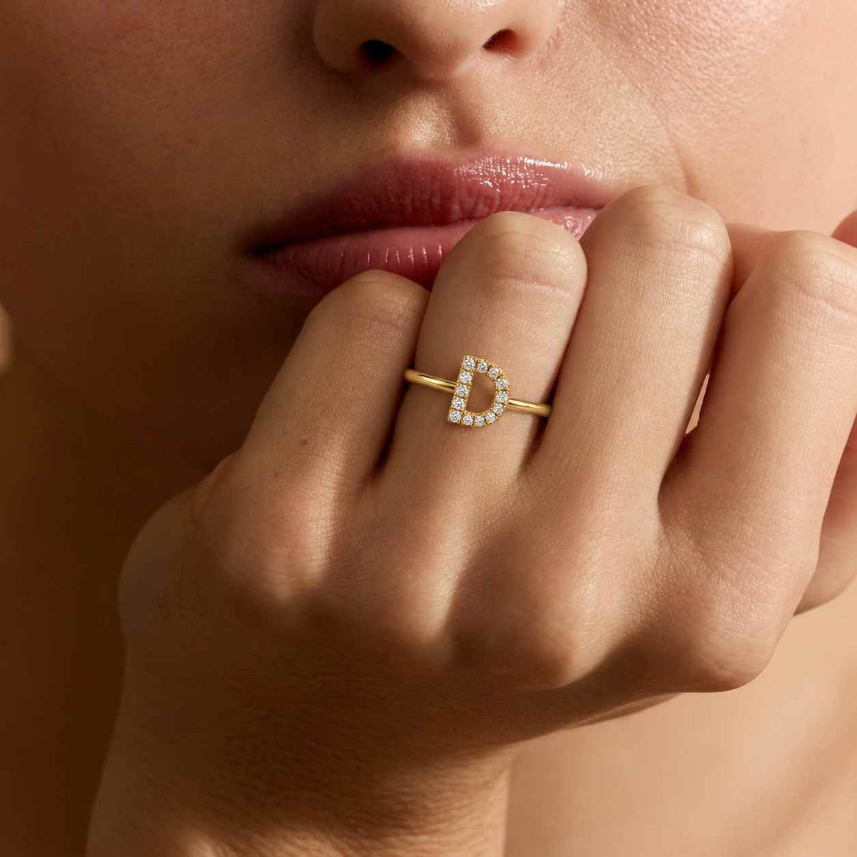 Round Cut Snowdrift Lab Grown Diamond Ring, 14k Yellow Gold Statement Ring, Vintage Diamond Engagement Gifts for Women, Art Deco Ring
