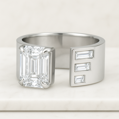 Round Diamond Anniversary Ring Solitaire Wedding Ring White Rose Yellow Gold Ring