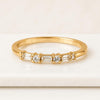 Half-Eternity Moissanite Baguette Wedding Ring