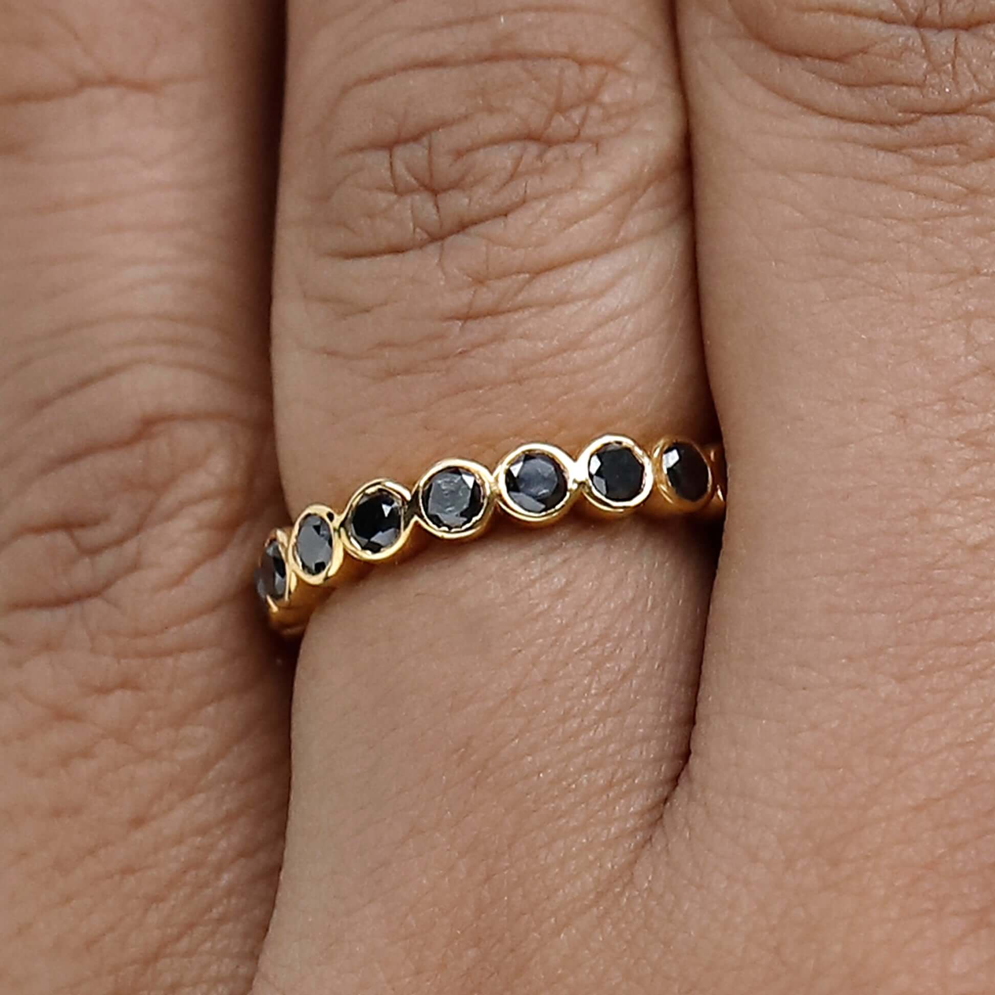 Round Diamond Full Eternity Band