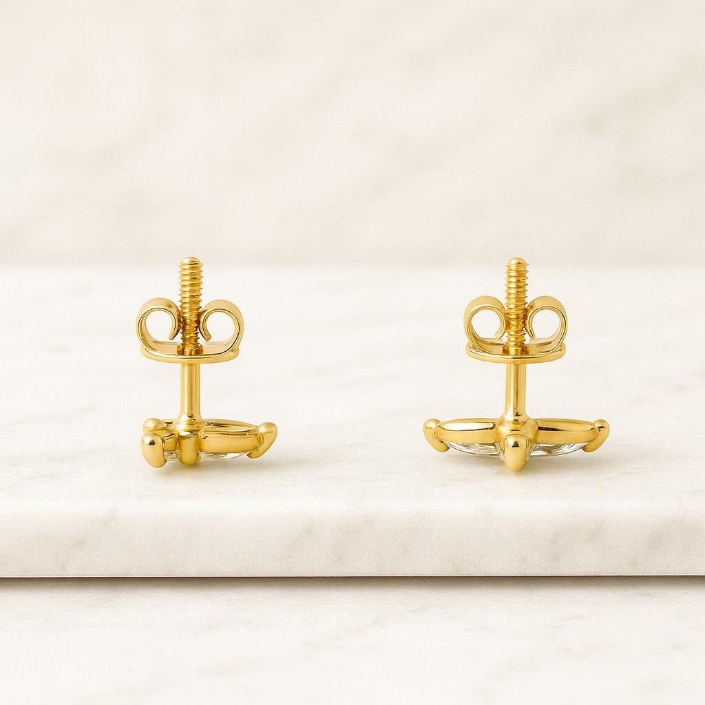 Round Diamond Studs, Dainty Cluster Earrings Elegant Everyday Maevra