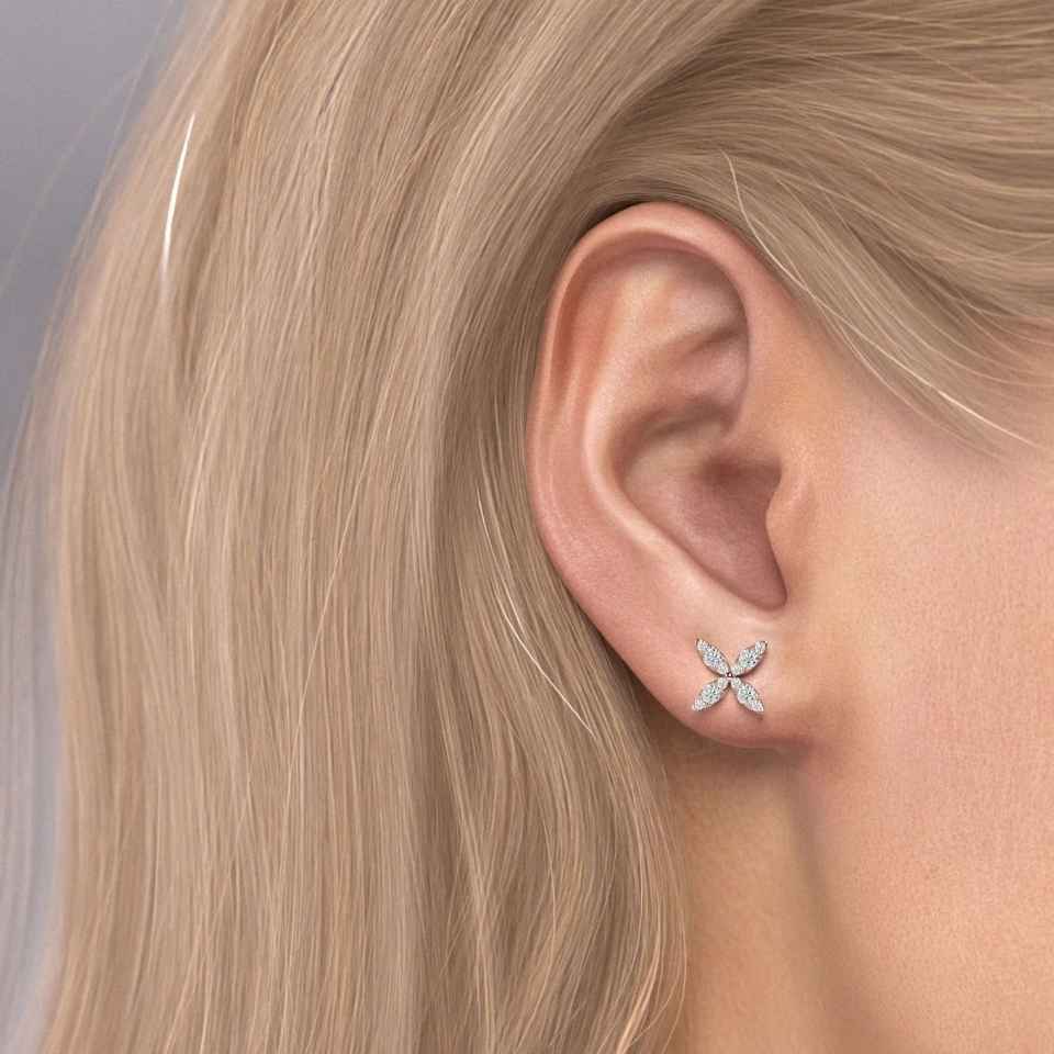 Round Diamond Studs Earrings