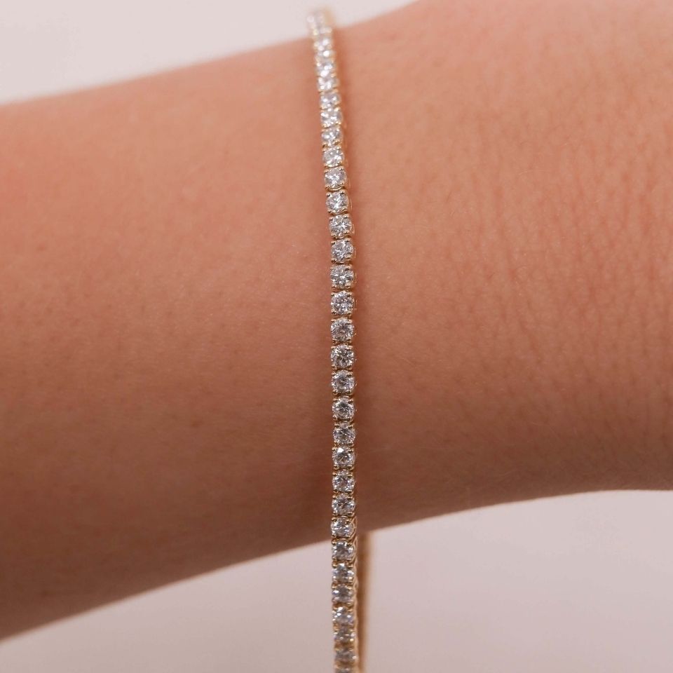 Round Diamond Tennis Bracelet