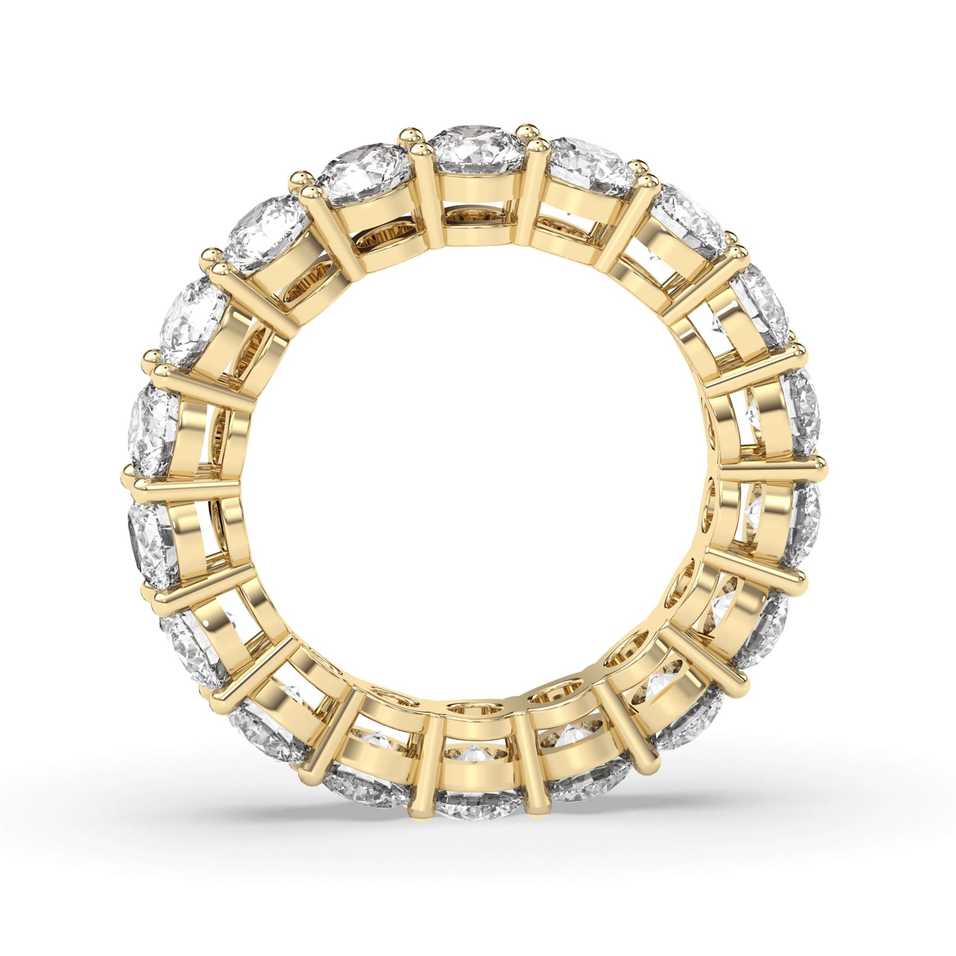 Round Diamond Wedding Band for Engagement Ring