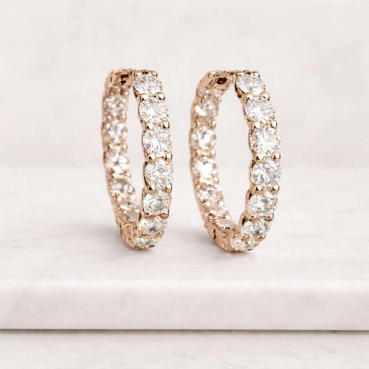 Round Diamond Wedding Ring for Her Minimalist Anniversary Ring