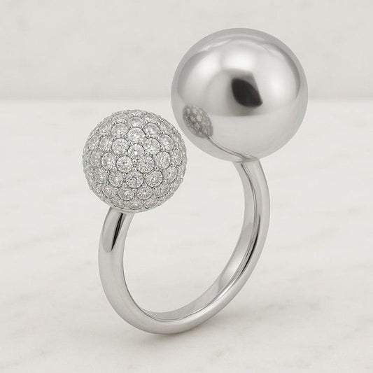 Round Lab Diamond Engagement Ring Lab Created Diamond Wedding Ring