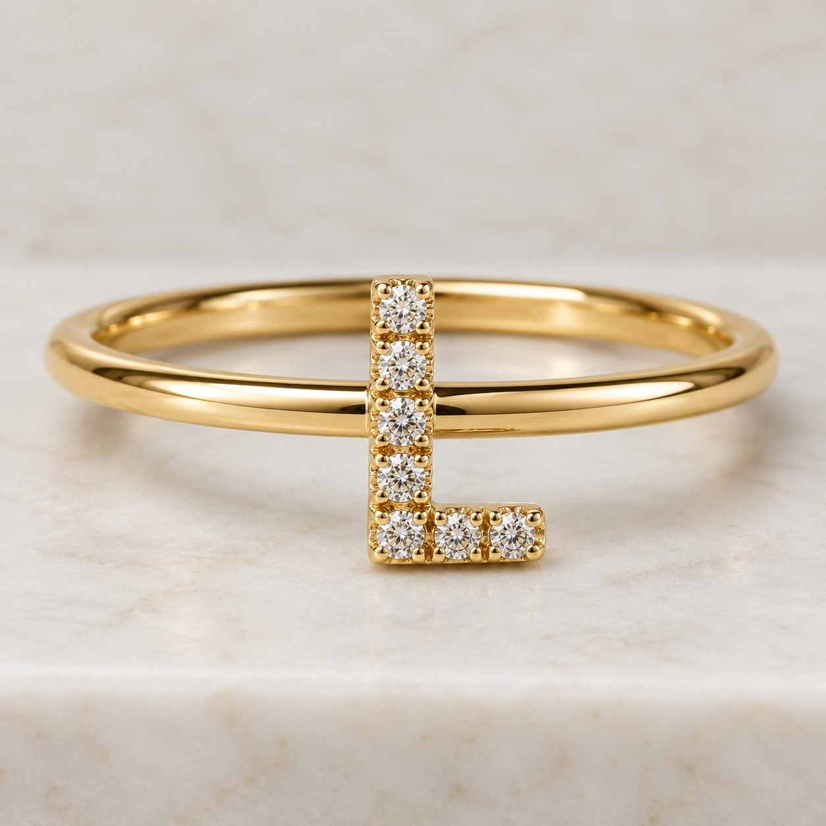 Round Lab Grown Diamond Initial Charm Pendant / EF-VS Diamond Pendant For Anniversary Gift / 14K Solid Gold M Letter CVD Diamond Pendant
