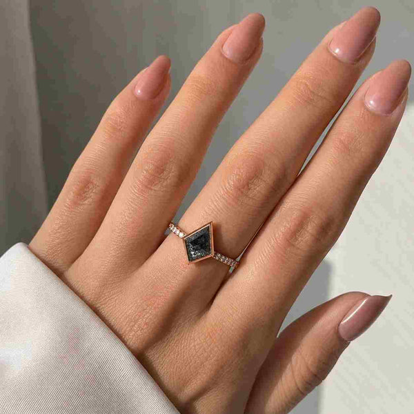 Round Lab Grown Diamond Ring Solitaire Diamond Engagement Ring for her 