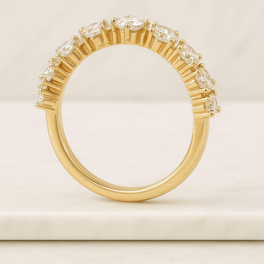 Marquise Lab Diamond Engagement Ring Genuine Lab Grown Diamond Wedding Ring