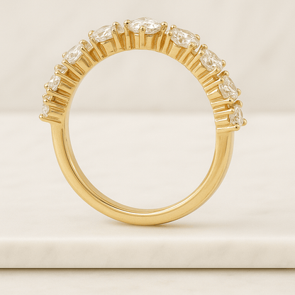 Marquise Lab Diamond Engagement Ring Genuine Lab Grown Diamond Wedding Ring