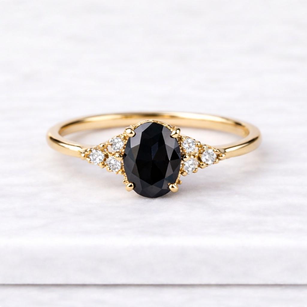 round side stones ring