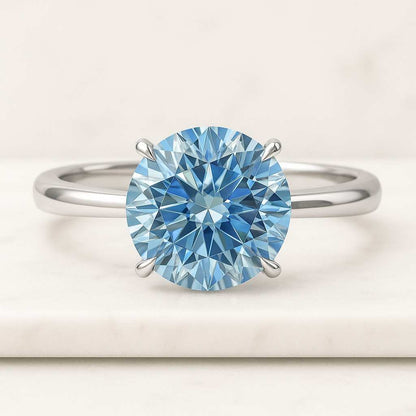 Round and Marquise Half Eternity Promise Band Engagement Set Gift For Women