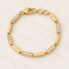 Diamond Bar Bracelet in 14k Solid Gold, Pave Diamond Bracelet For Women, Simple Bracelet, Dainty Layering Bracelet, Delicate Gold Bracelet