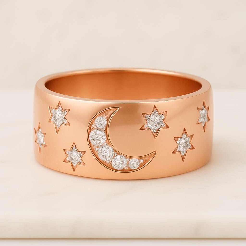Round diamond flush set ring 