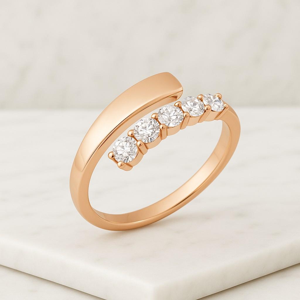 Custom Open Gap Ring for Low Setting Engagement Ring Open Wedding Band Lab Grown Diamond Ring Gap Wedding Ring