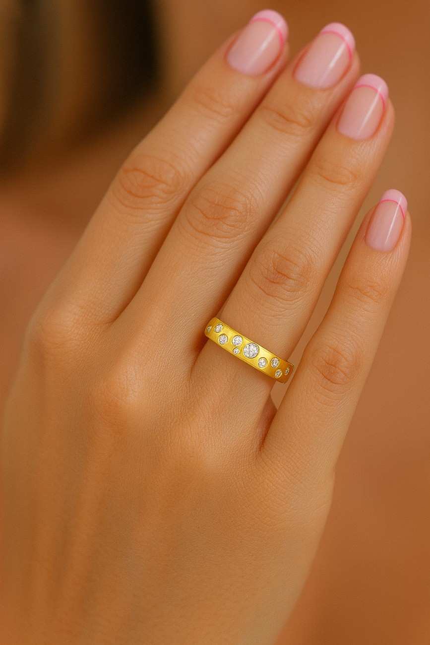 Solid White Gold Wedding Band for Men and Women  Comfort Fit Wedding Ring with Free Engraving