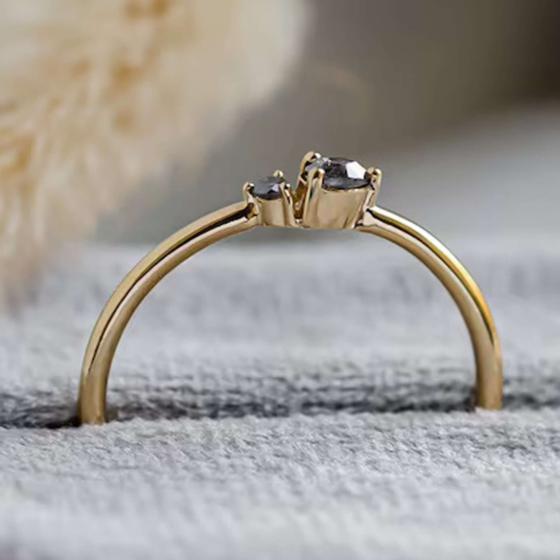 Salt And Pepper Diamond Band