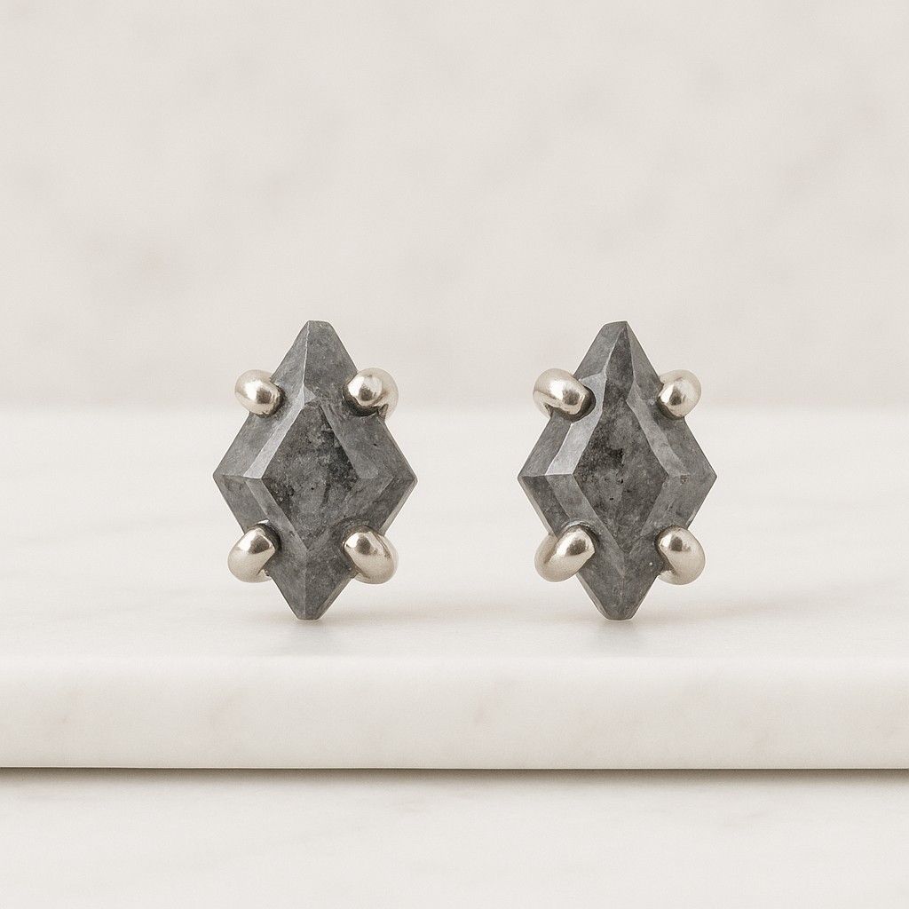 Salt And Pepper Diamond Earring Oval Cut Earring Halo Set Earring Engagement Earring Earlobe Earrings Gift For