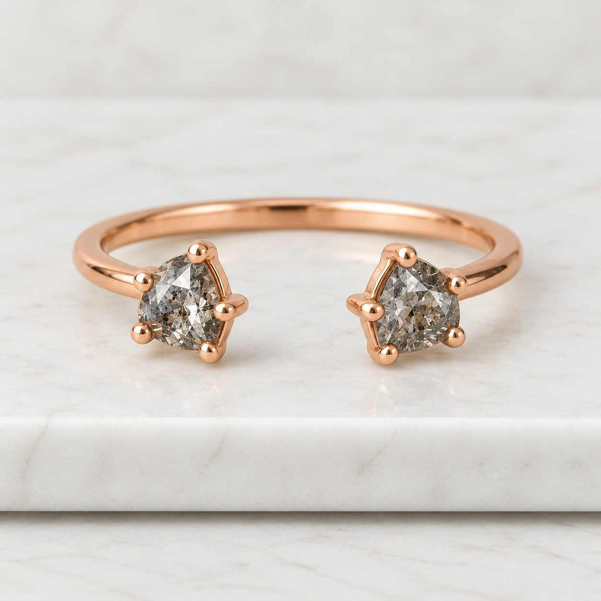 Salt And Pepper, Natural, Diamond, Ring, Diamond Engagement Ring, Diamond Anniversary Ring, Size 7