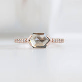 Salt and pepper diamond ring For Daily Wear