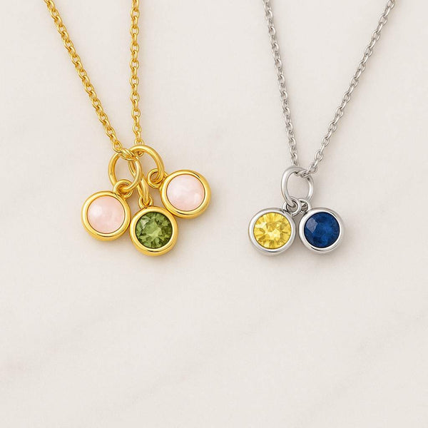 Sapphire Hamsa Necklace in 18K White Gold Yellow Round Citrine Dangle Sun Star Pendant 925 Sterling Silver