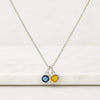 Two Birthstone Pendant Necklace