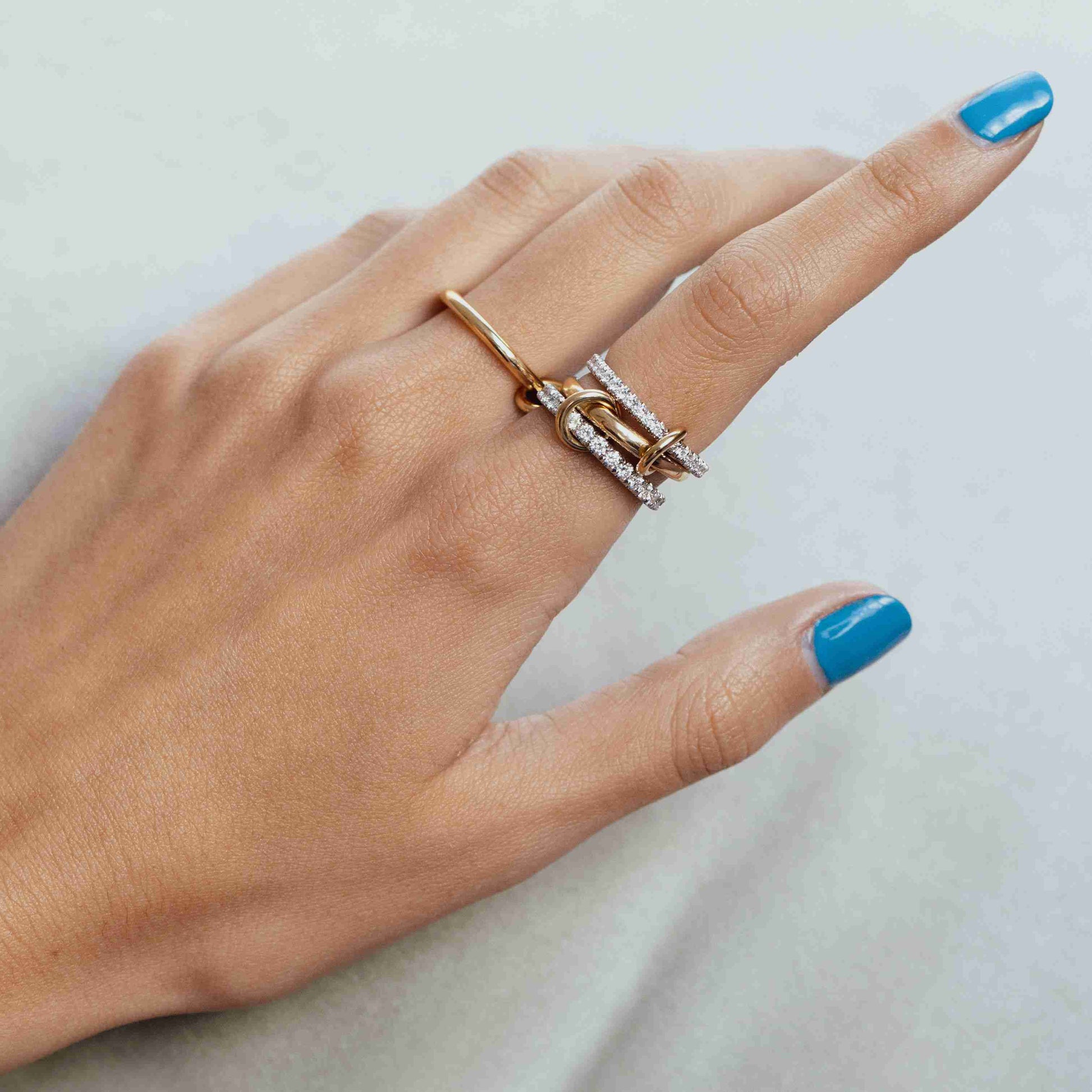 Set With Micro Pave Eternity Diamond Ring
