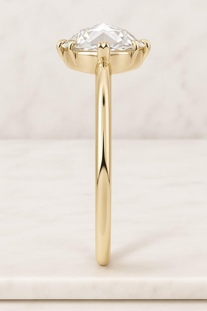 Shared Prong Setting Anniversary Ring Gift for Her Full Eternity Band Ring Genuine Lab Grown Diamond Ring Unique Wedding Ring