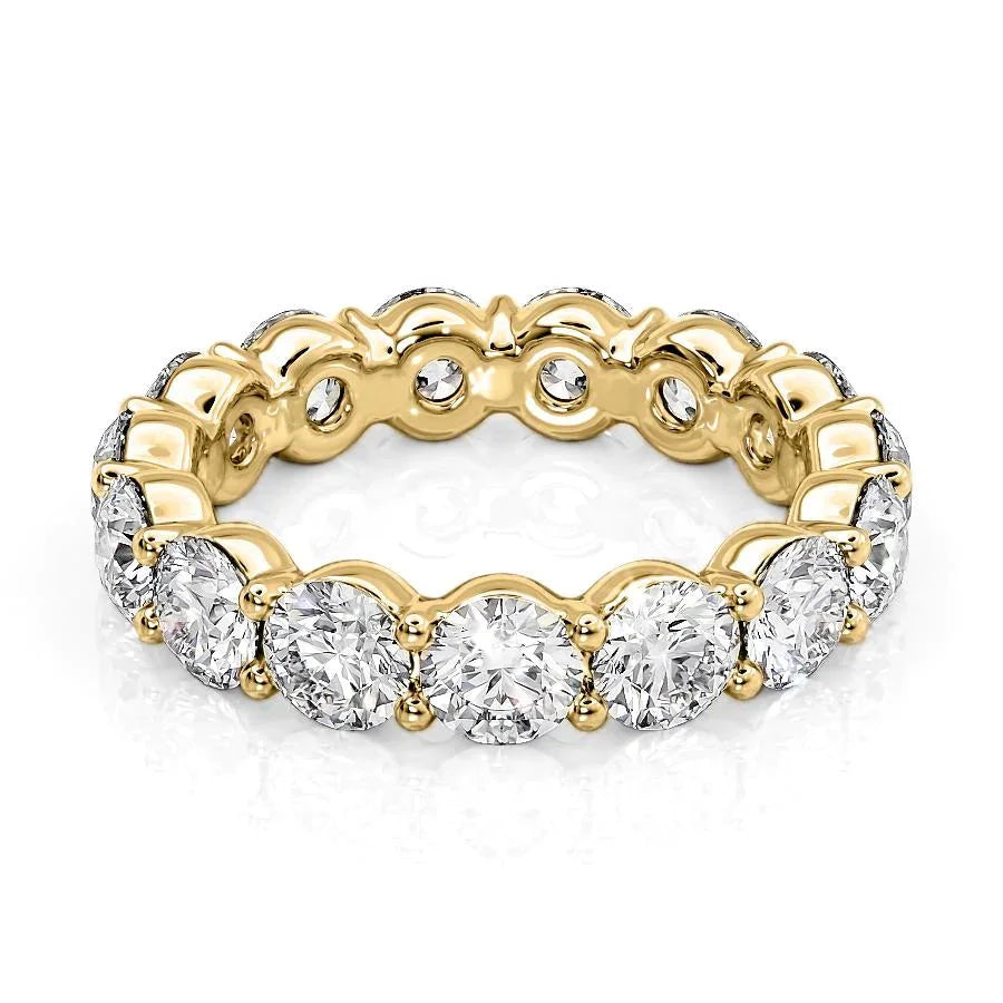 Shared Prong Diamond Wedding Band