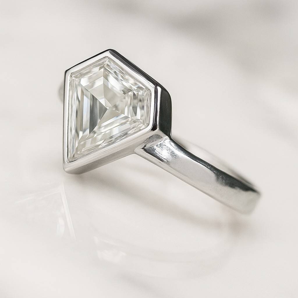Shield cut Lab Grown Diamond Ring Lab Grown Diamond Ring Shield cut Diamond Ring
