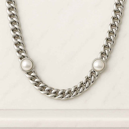 Silver Cuban Link Chain for Men Gift for Men Gift for Boyfriend