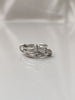 14k Chunky Gold Connector Ring For Her