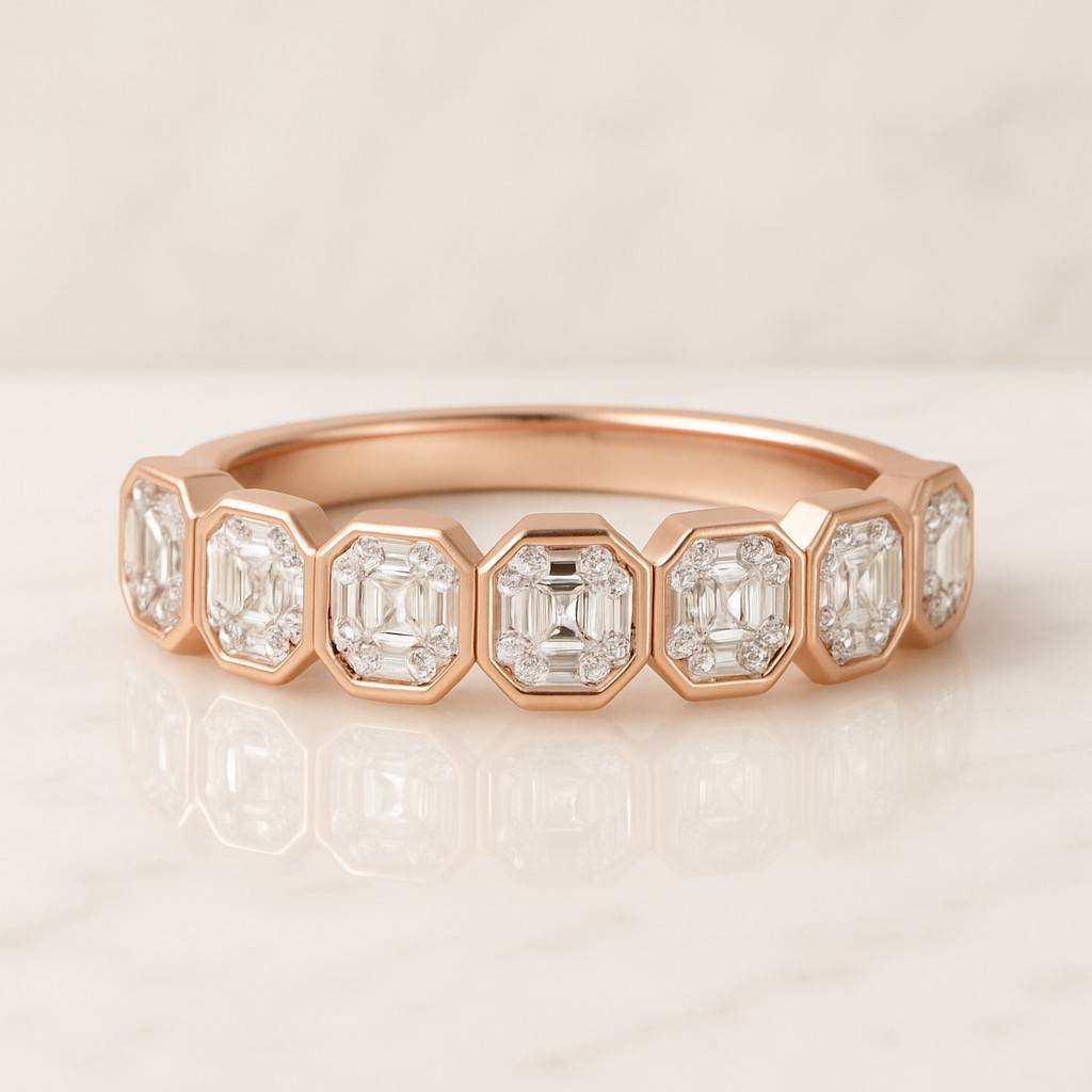 Lab Grown Diamond Solitaire Ring Asscher Cut Diamond Engagement Ring