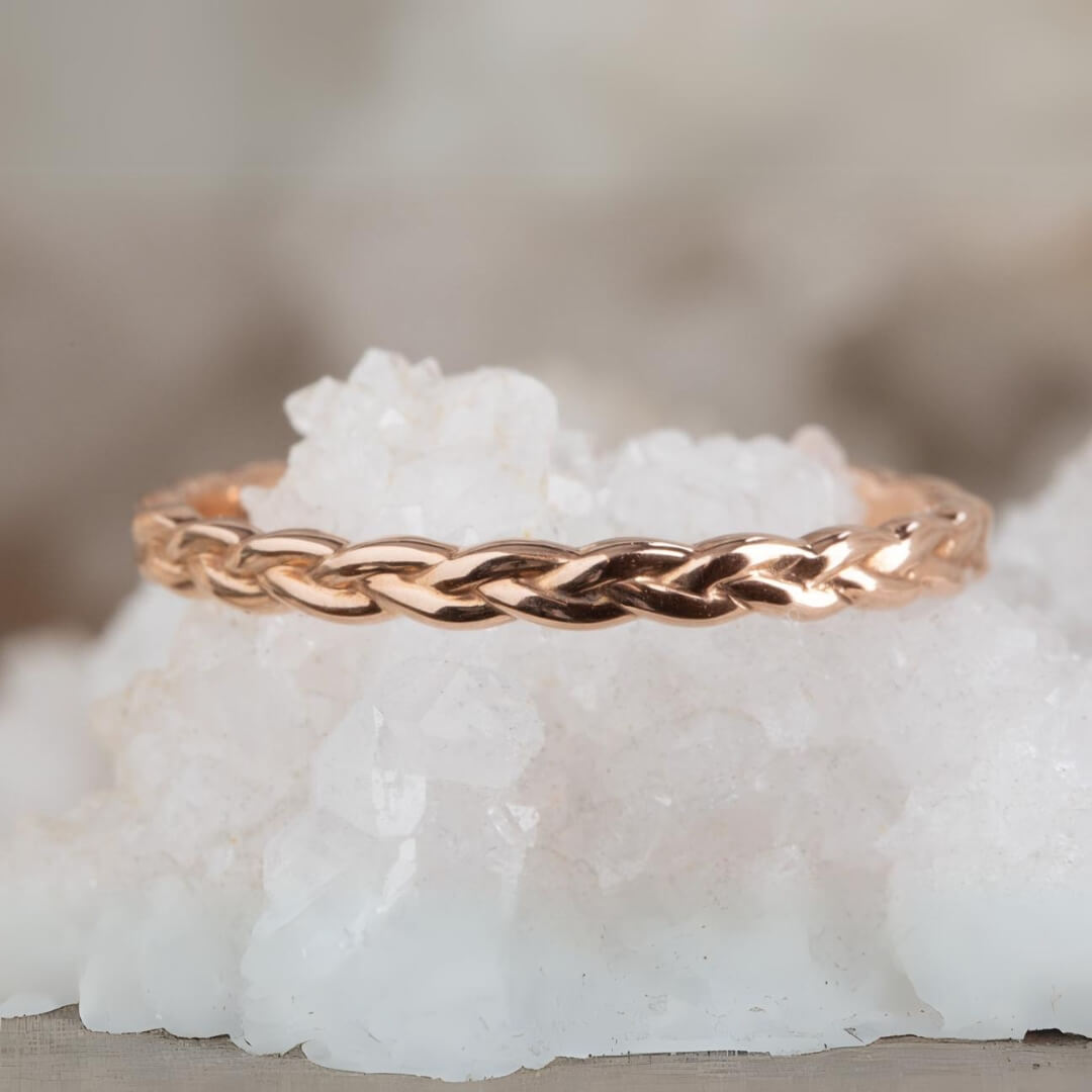 Simple Stacking Ring Dainty Wedding Ring for Women