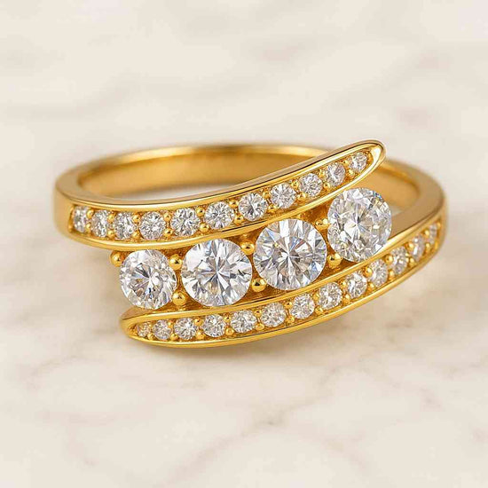 Simple Dainty Promise Ring for Girlfriend Small Engagement Ring Women