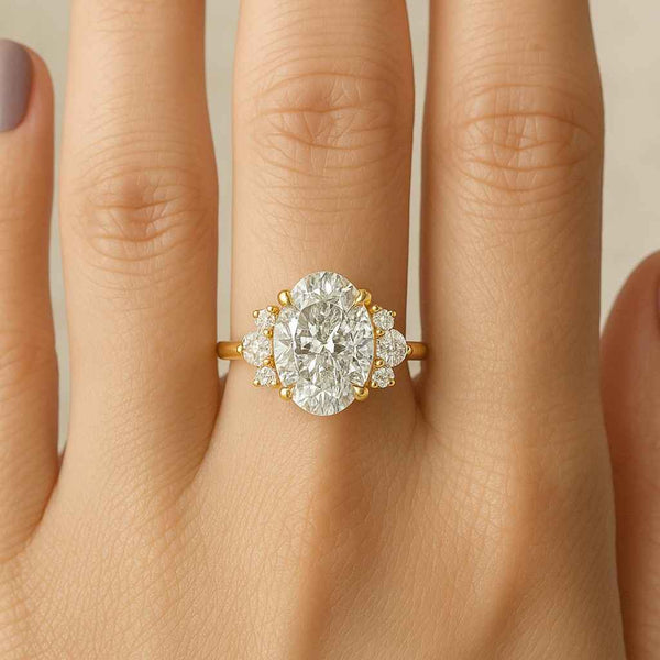 Simple Minimalist Bridal Proposal Diamond Ring Horizontal East West Bezel Setting 10k Gold Solitaire Promise Wedding Ring Comfortable Bridal Jewelry