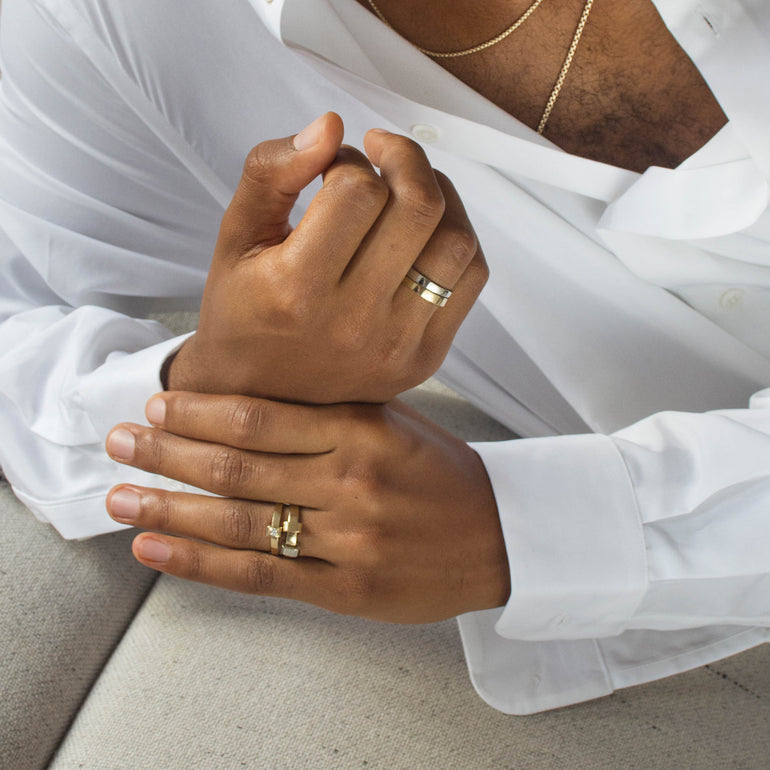 Simple Minimalist Wedding Rings