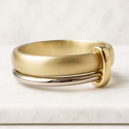 Simple Wedding Ring His and Hers Solid Gold Band