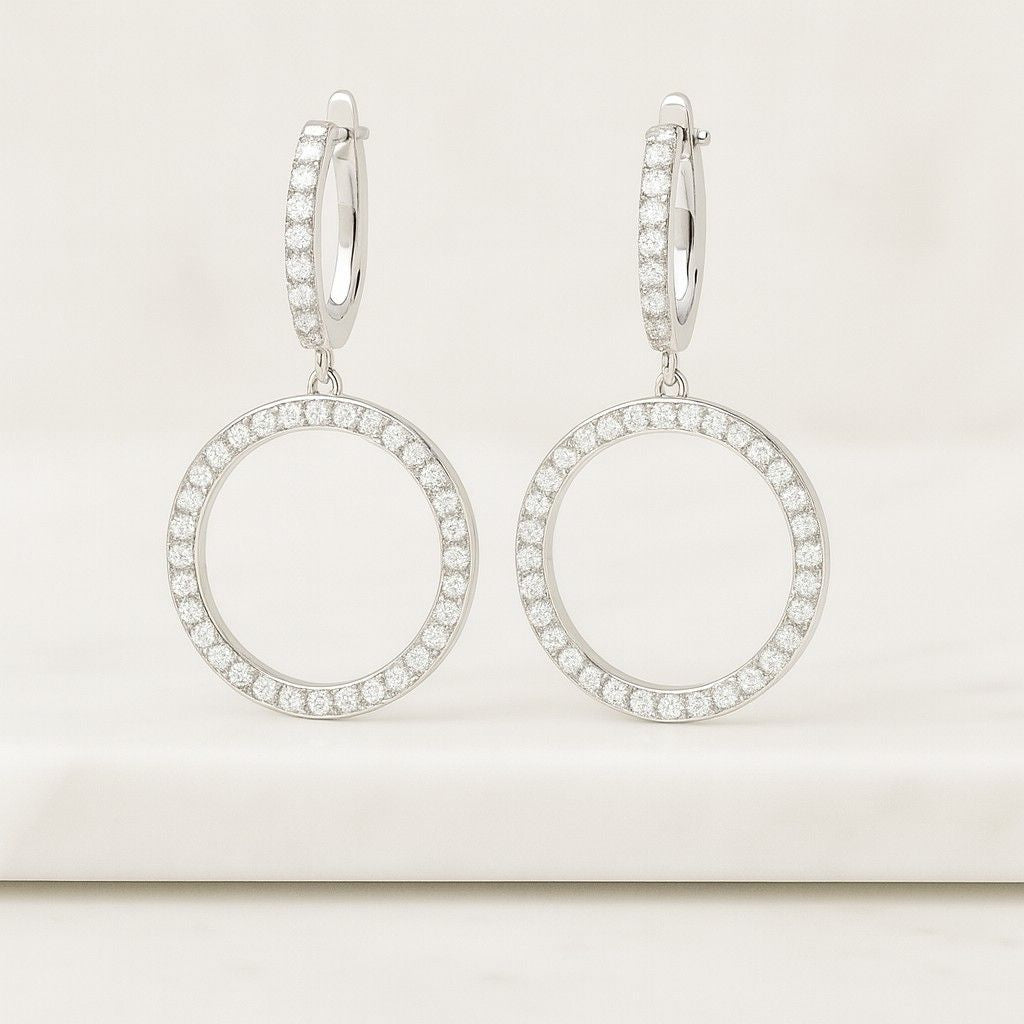 Simulated Diamond Moissanite Pave Ring 14k Gold Sterling Silver Wedding Band