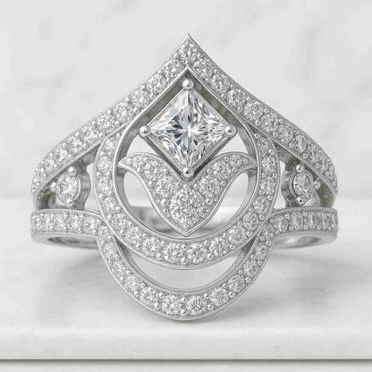 Simulated Diamond Wedding Anniversary Eternity Band Rings Bridal Ring